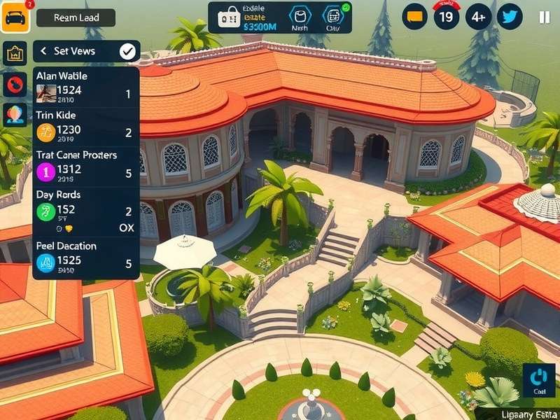 Elegant Estate Elysium Indian edition showing traditional architecture